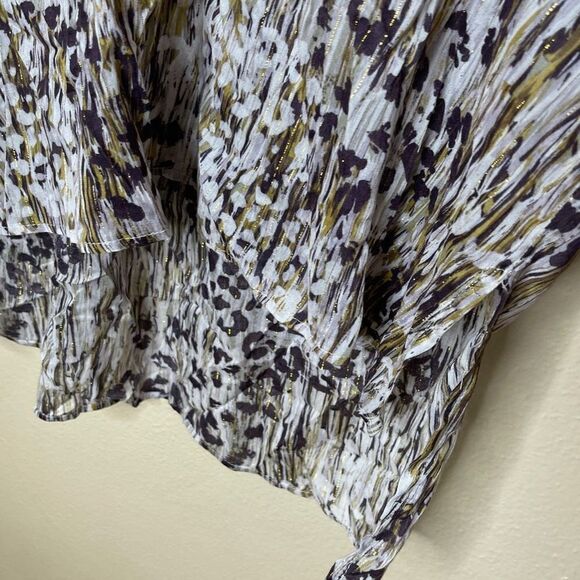 Pookie &Sebastian Womens Leopard Print Blouse Size Small - Picture 7 of 9